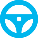 Steering wheel icon